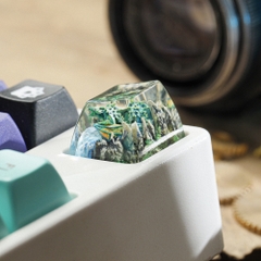 Green Dragon Artisan Keycap Breakwooden 7