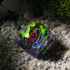 Green Koi Fish Artisan Keycap Breakwooden