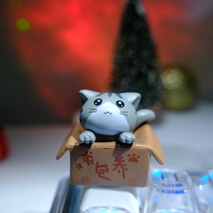 Grey Cat Artisan Keycap Breakwooden 2