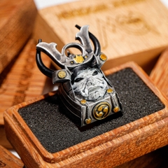 Grey Samurai Artisan Keycap Breakwooden