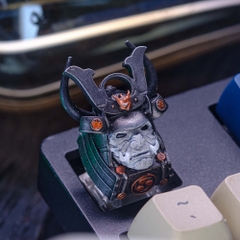 Grey Samurai Artisan Keycap Breakwooden 2