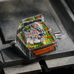 Grey Tank Artisan Keycap Breakwooden