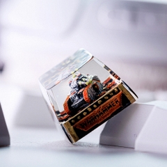 Grey Tank Artisan Keycap Breakwooden 2