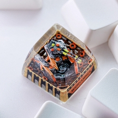 Grey Tank Artisan Keycap Breakwooden 2