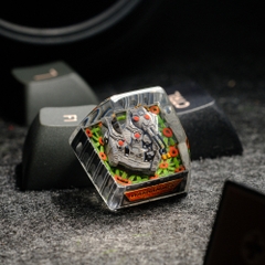 Grey Tank Artisan Keycap Breakwooden 3