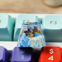 Hauter Dragon Artisan Keycap Breakwooden