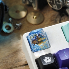 Hauter Dragon Artisan Keycap Breakwooden