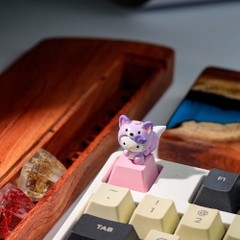 Hello Kitty Artisan Keycap Breakwooden