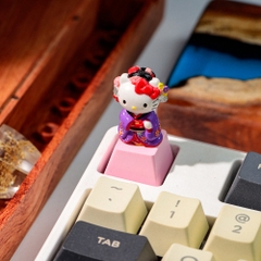 Hello Kitty Artisan Keycap Breakwooden 9