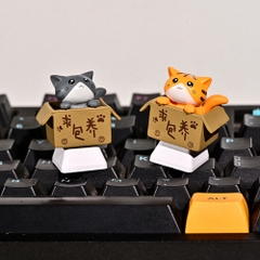 Kute Cat Artisan Keycap Breakwooden