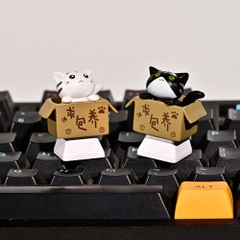 Kute Cat Artisan Keycap Breakwooden