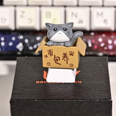 Kute Cat Artisan Keycap Breakwooden