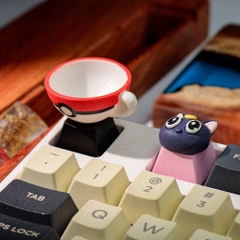 Kute Cat Artisan Keycap Breakwooden 3