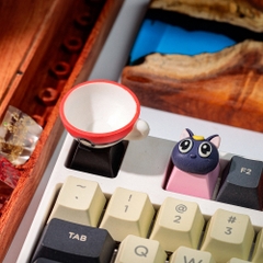 Kute Cat Artisan Keycap Breakwooden 3