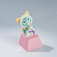 Kute Cat Artisan Keycap Breakwooden 4