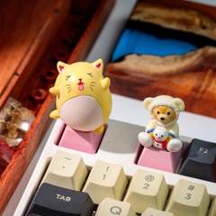Kute Cat Artisan Keycap Breakwooden 5