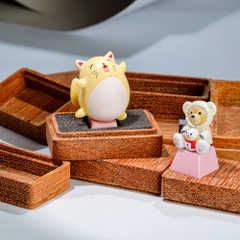 Kute Cat Artisan Keycap Breakwooden 6