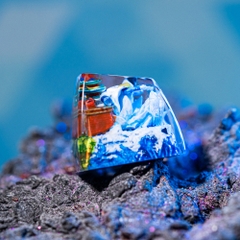 One Piece - Aokiji Kuzan Artisan Keycap Breakwooden