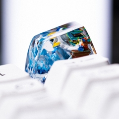 One Piece - Aokiji Kuzan Artisan Keycap Breakwooden 2