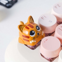 Orange Cat Artisan Keycap Breakwooden