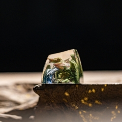 Orange Dragon Artisan Keycap Breakwooden