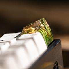 Orange Dragon Artisan Keycap Breakwooden