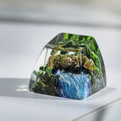 Orange Dragon Artisan Keycap Breakwooden 3