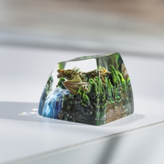 Orange Dragon Artisan Keycap Breakwooden 3