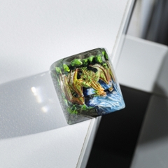 Orange Dragon Artisan Keycap Breakwooden 3