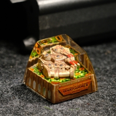 Orange Tank Artisan Keycap Breakwooden