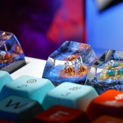 Planet - Earth Artisan Keycap Breakwooden 4