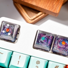 Planet - Galaxy Artisan Keycap Breakwooden 2