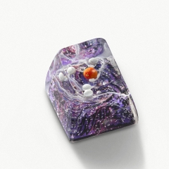Planet - Galaxy Artisan Keycap Breakwooden  3