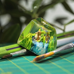 Pokemon - Alolan Raichu Artisan Keycap Breakwooden