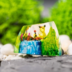 Pokemon - Ampharos Artisan Keycap Breakwooden