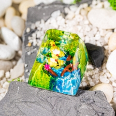 Pokemon - Ampharos Artisan Keycap Breakwooden