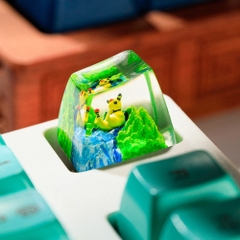 Pokemon - Ampharos Artisan Keycap Breakwooden 2