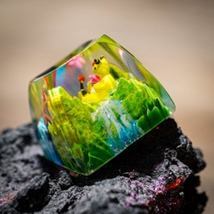 Pokemon - Ampharos Artisan Keycap Breakwooden 3