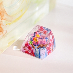 Pokemon - Ampharos Cherry Blossom Artisan Keycap Breakwooden