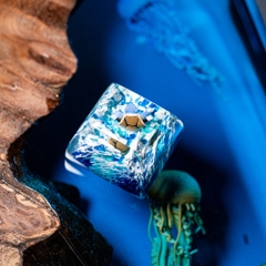 Pokemon - Blastoise Artisan Keycap Breakwooden 7