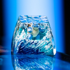 Pokemon - Blastoise Artisan Keycap Breakwooden 7