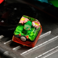 Pokemon - Bulbasaur Artisan Keycap Breakwooden