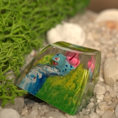 Pokemon - Bulbasaur Artisan Keycap Breakwooden 11