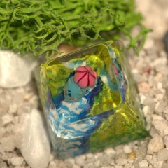 Pokemon - Bulbasaur Artisan Keycap Breakwooden 11