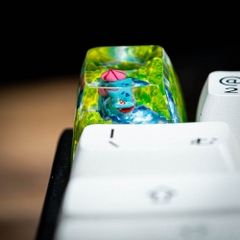 Pokemon - Bulbasaur Artisan Keycap Breakwooden 11
