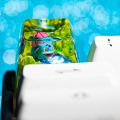 Pokemon - Bulbasaur Artisan Keycap Breakwooden 14