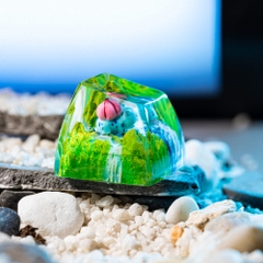 Pokemon - Bulbasaur Artisan Keycap Breakwooden 14