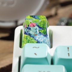 Pokemon - Bulbasaur Artisan Keycap Breakwooden 8