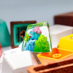 Pokemon - Bulbasaur Artisan Keycap Breakwooden 9