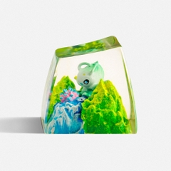 Pokemon - Celebi Artisan Keycap Breakwooden 5